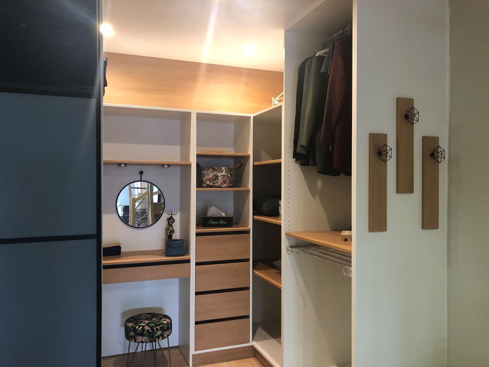 dressing avec coiffeuse intégré menuisier perpignan 66