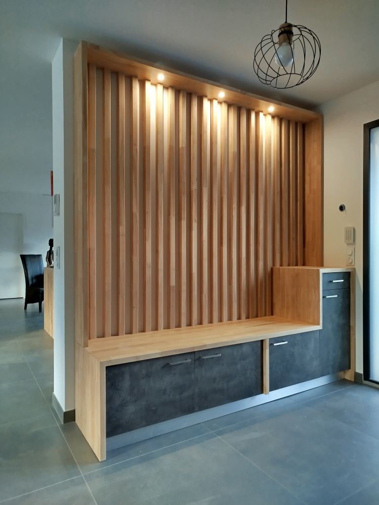 meuble d'entrée sur mesure perpignan banc